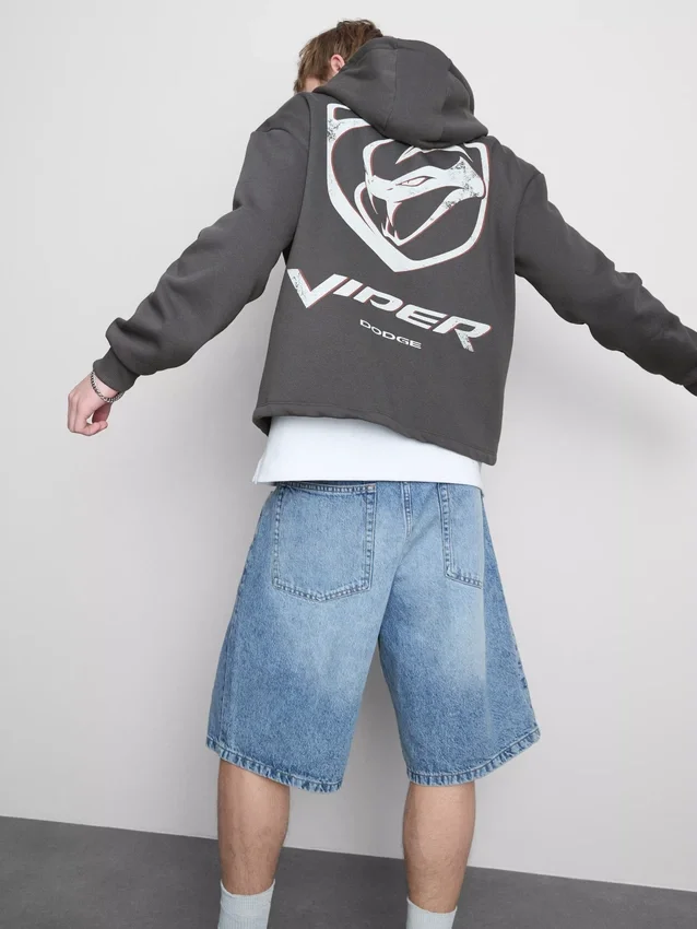 Viper-Hoodie mit durchgehendem Reißverschluss Viper-Hoodie mit durchgehendem Reißverschluss