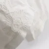 Weit geschnittene Hose aus Baumwolle mit Stickerei Weit geschnittene Hose aus Baumwolle mit Stickerei