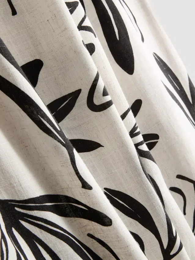 Weit geschnittene Hose mit Aufdruck Weit geschnittene Hose mit Aufdruck