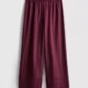 Weite Hose mit strukturierten Streifen Weite Hose mit strukturierten Streifen