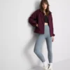 Zusammenrollbare Regenjacke mit Reißverschluss