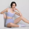 Zweilagiges Active-Crop-Top Zweilagiges Active-Crop-Top